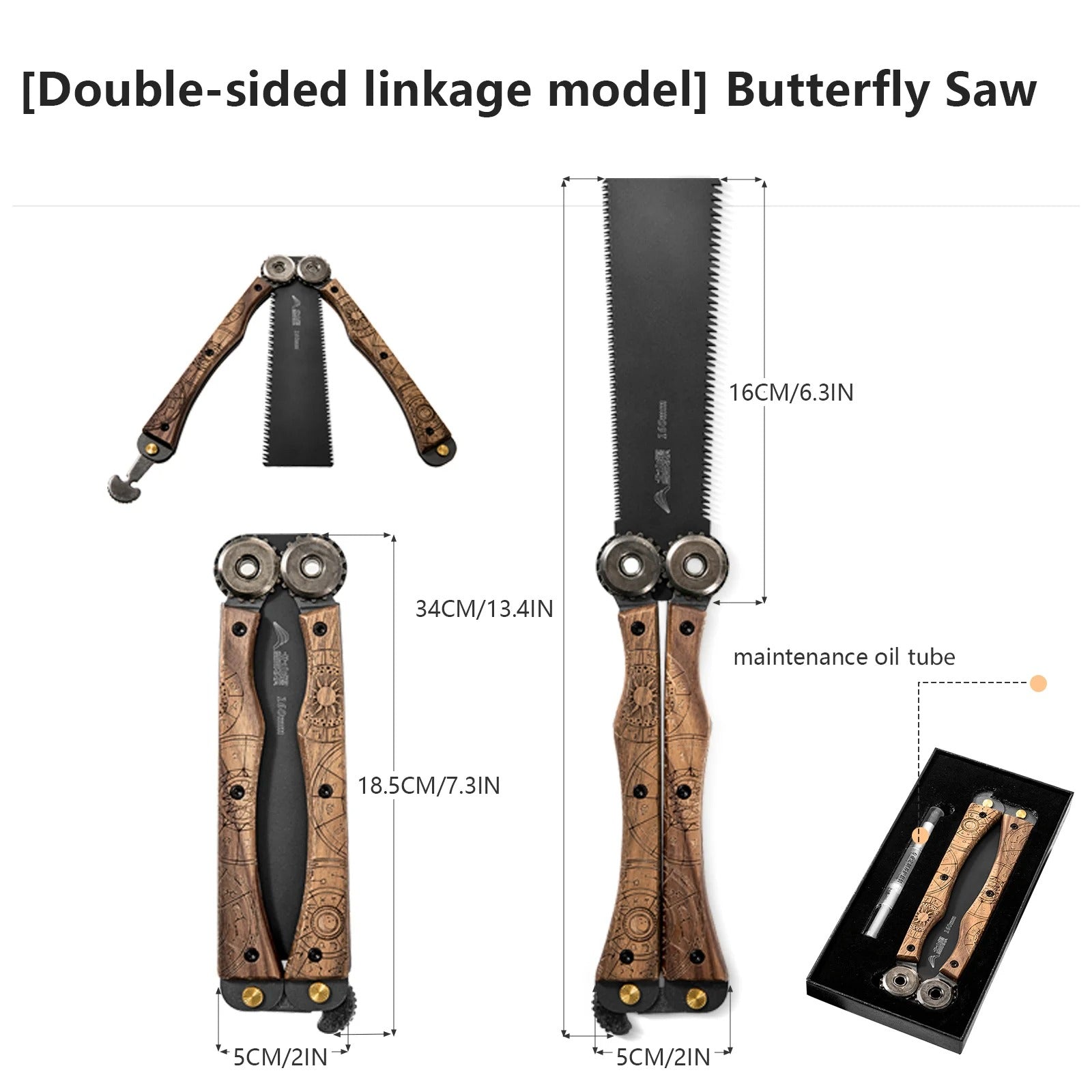 Double-sided Folding Saw Hand-held